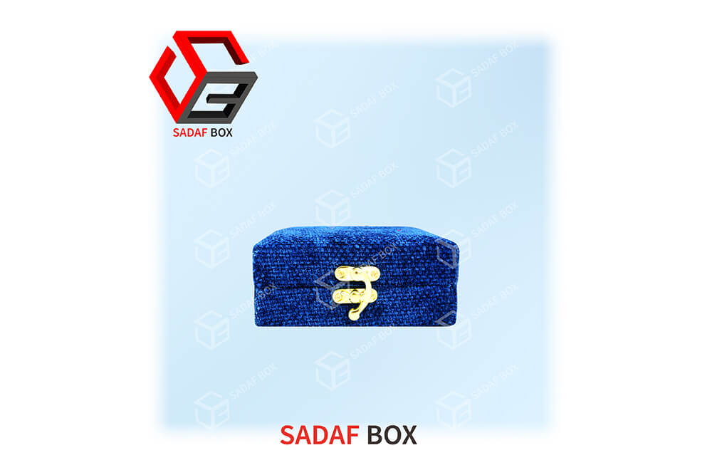 saffron box 12x12cm super lux blue