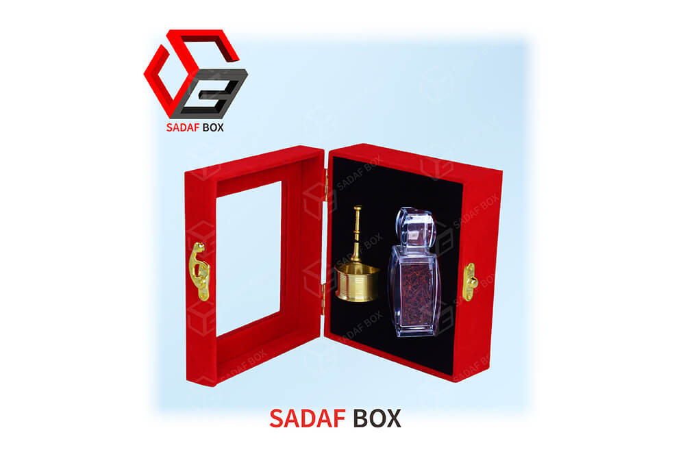 Best Saffron Gift Box 14x12cm with glass