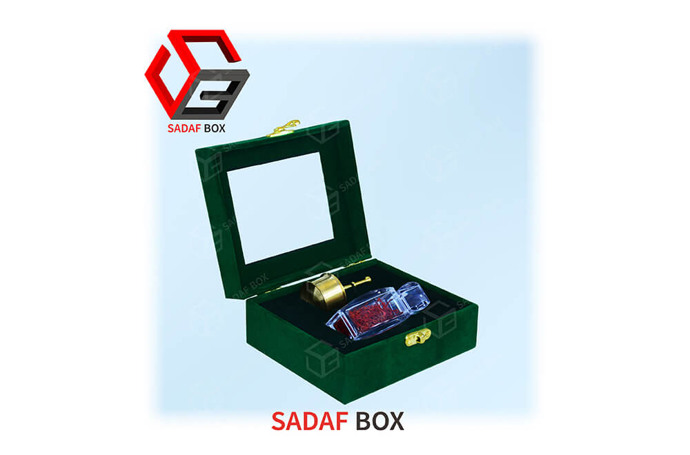 Best Saffron Gift Box 14x12cm with glass