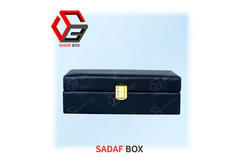 leather saffron box