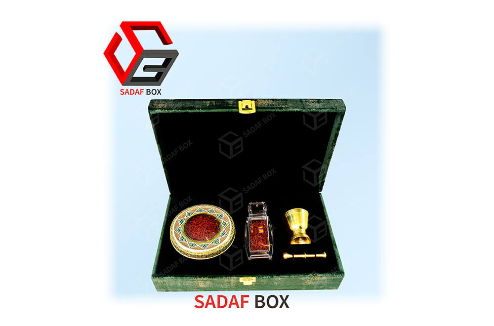 modern saffron box