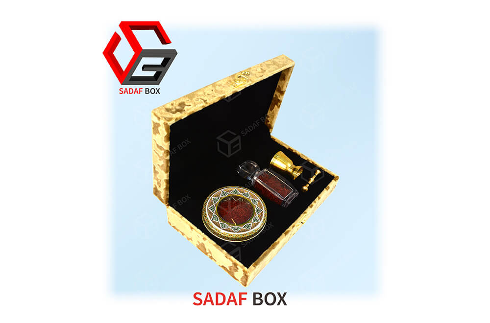 golden saffron box