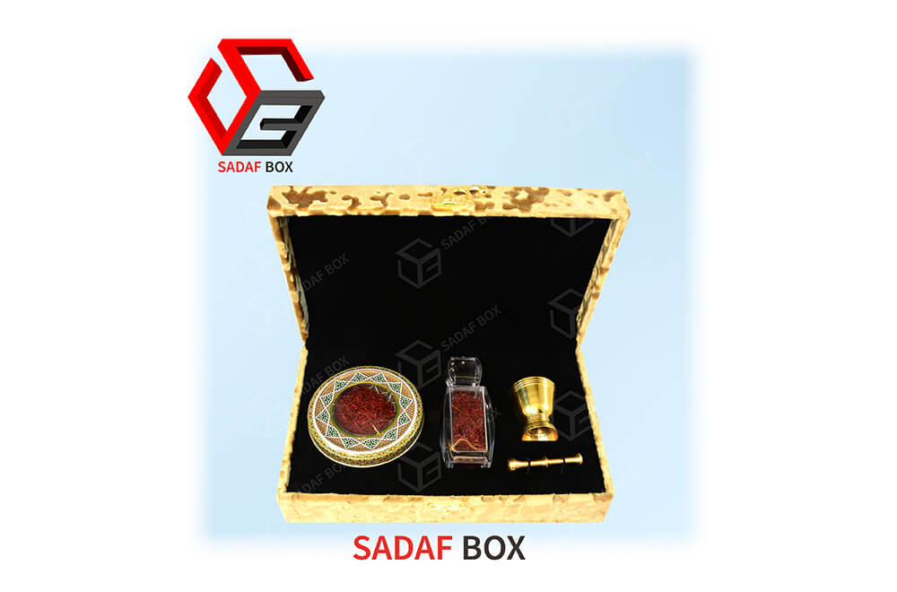 golden saffron box