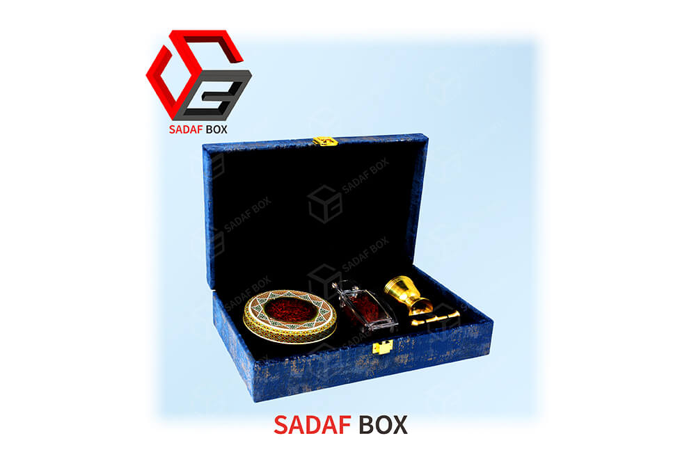 blue saffron box