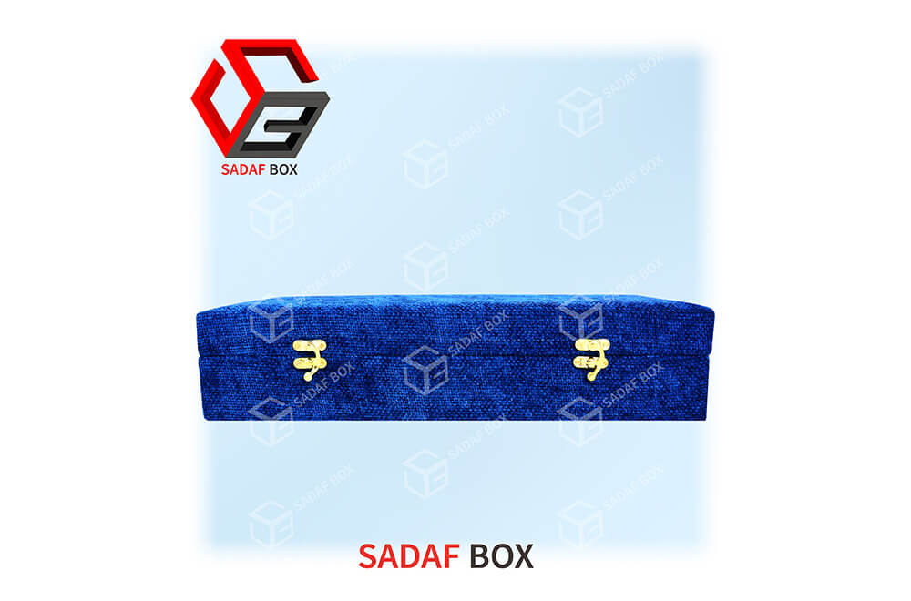 beatiful blue saffron box 41x15 cm